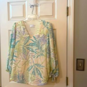 Adrienne floral blouse sizeM lined